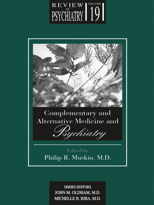 cover image of Complementary and Alternative Medicine and Psychiatry